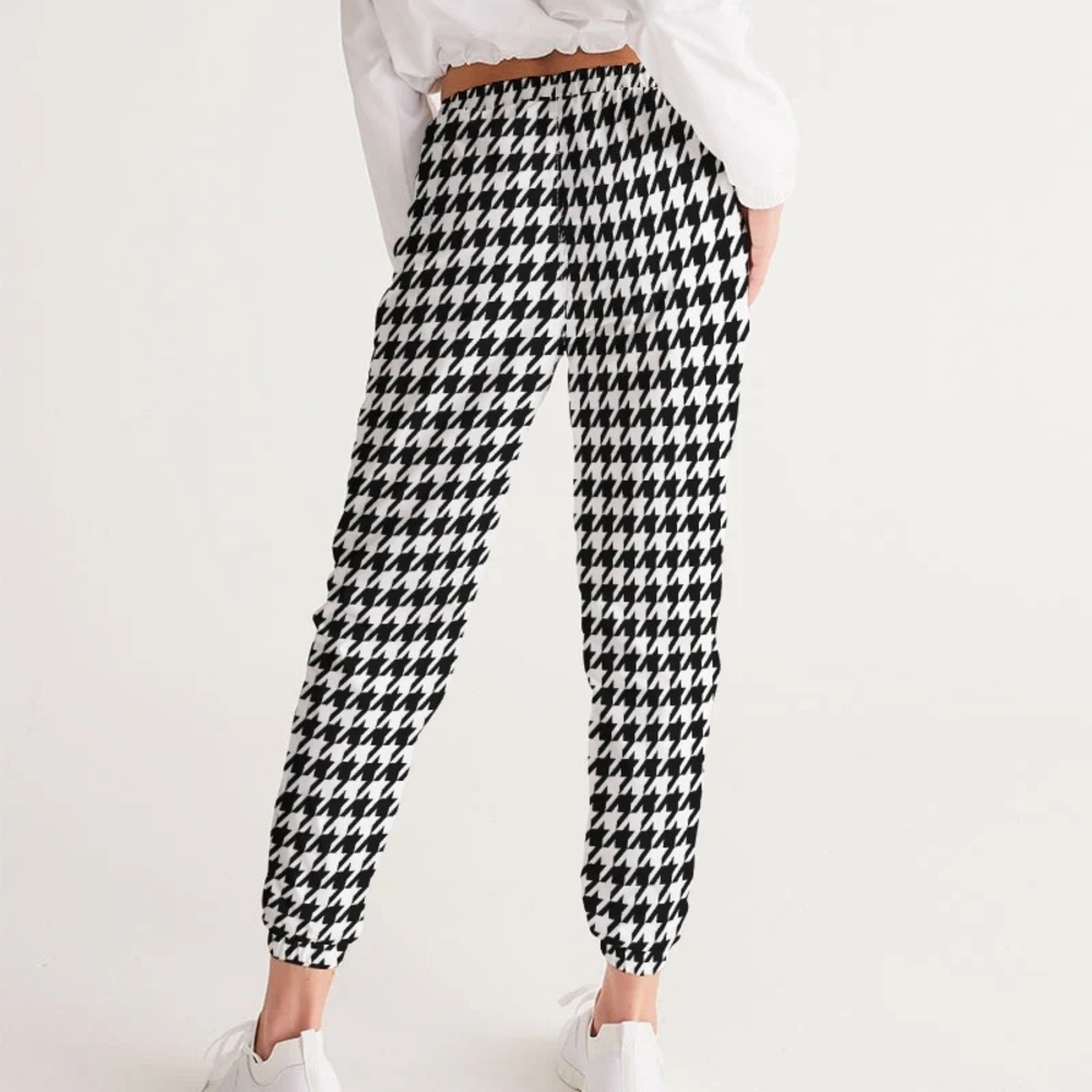 Express Houndstooth Ankle Mid-Rise Pull-up Pants Large